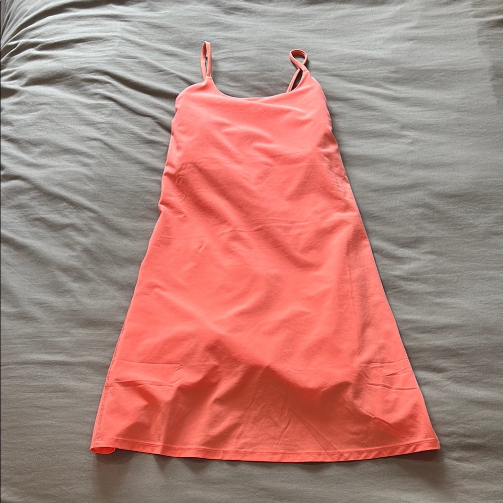 Coral Sleeveless Dress